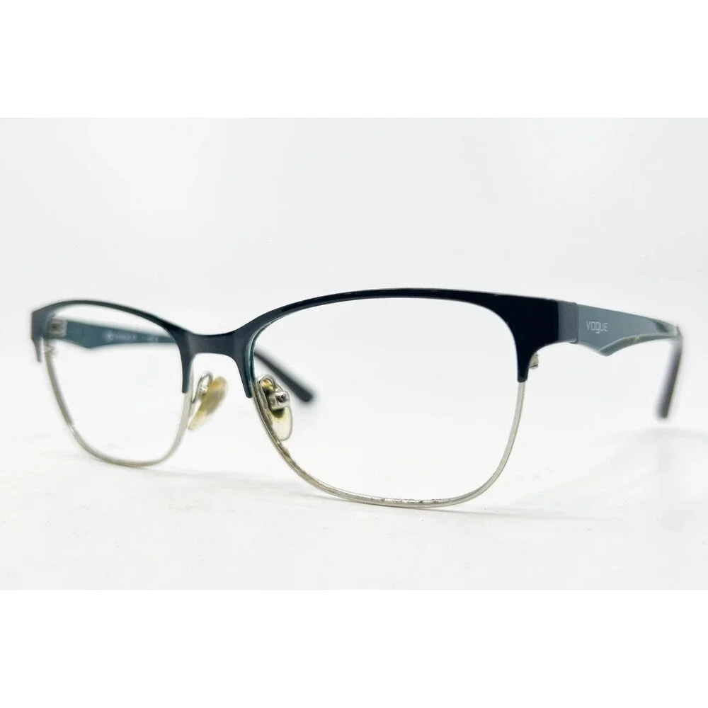 Vogue Eyeglasses Womens Teal Silver VO 3940 5068 Cat Eye 52-16-140